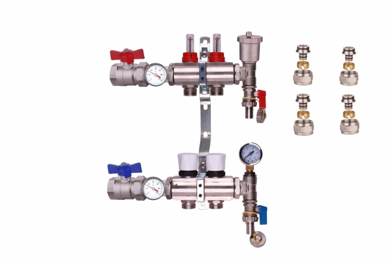 underfloor heating manifolds 2 port system