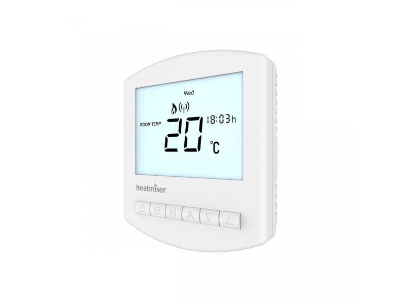 heatmiser slimline rf (v2) wireless programmable thermostat