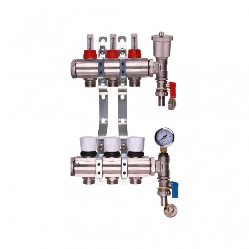 2 port manifold with pressure guage and auto air ven3